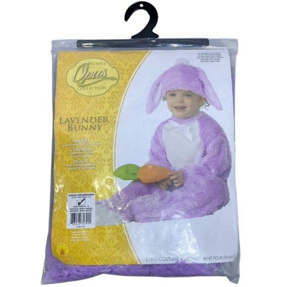 Rubie's Bunny Costume Lavender Purple White Halloween Baby Infant 6-12 months - Picture 2 of 15